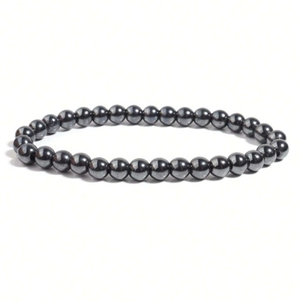 Hematite Beaded Bracelet GROUNDING/PROTECTION/CONFIDENCE-Root Chakra